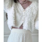 ハートキュービック ファー ニットカーディガン | by muni:r | 詳細画像3 