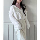 ハートキュービック ファー ニットカーディガン | by muni:r | 詳細画像6 