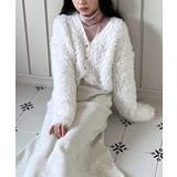 ハートキュービック ファー ニットカーディガン | by muni:r | 詳細画像8 