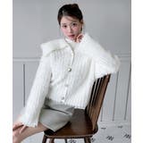 フラッフィーカラーボタンニットカーディガン 2025 AW | by muni:r | 詳細画像1 