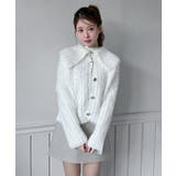 フラッフィーカラーボタンニットカーディガン 2025 AW | by muni:r | 詳細画像3 