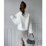 フラッフィーカラーボタンニットカーディガン 2025 AW | by muni:r | 詳細画像7 