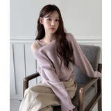 【着用動画あり 4色展開】レイヤード ニットボレロ | by muni:r | 詳細画像13 