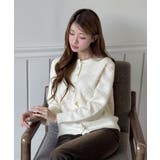 【着用動画あり 2色展開】クラシックパールニットカーディガン 2025 | by muni:r | 詳細画像3 