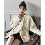 プードルファーダブルボタンジャケット/2025 AW COLLECTION | by muni:r | 詳細画像1