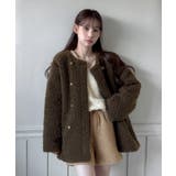 プードルファーダブルボタンジャケット/2025 AW COLLECTION | by muni:r | 詳細画像20