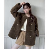 プードルファーダブルボタンジャケット/2025 AW COLLECTION | by muni:r | 詳細画像23