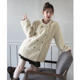 プードルファーダブルボタンジャケット/2025 AW COLLECTION | by muni:r | 詳細画像3