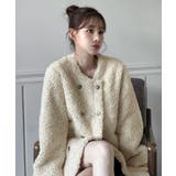 プードルファーダブルボタンジャケット/2025 AW COLLECTION | by muni:r | 詳細画像4