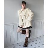 プードルファーダブルボタンジャケット/2025 AW COLLECTION | by muni:r | 詳細画像5