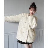 プードルファーダブルボタンジャケット/2025 AW COLLECTION | by muni:r | 詳細画像7