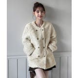 プードルファーダブルボタンジャケット/2025 AW COLLECTION | by muni:r | 詳細画像9