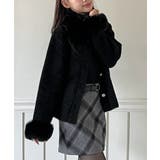 ファートリミングショートニットコート 2025 AW | by muni:r | 詳細画像15