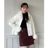 ファートリミングショートニットコート 2025 AW | by muni:r | 詳細画像2