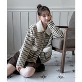 配色ポケット ハウンドトゥースニットジャケット 2025 | by muni:r | 詳細画像14