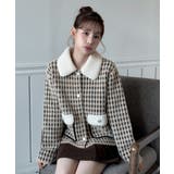 配色ポケット ハウンドトゥースニットジャケット 2025 | by muni:r | 詳細画像9