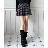 【着用動画あり 3色 2サイズ展開】クラシックチェックプリーツミニスカート | by muni:r | 詳細画像1 