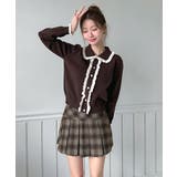 【着用動画あり 3色 2サイズ展開】クラシックチェックプリーツミニスカート | by muni:r | 詳細画像14 