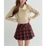 【着用動画あり 3色 2サイズ展開】クラシックチェックプリーツミニスカート | by muni:r | 詳細画像18 