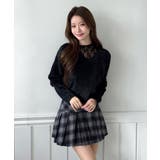 【着用動画あり 3色 2サイズ展開】クラシックチェックプリーツミニスカート | by muni:r | 詳細画像2 