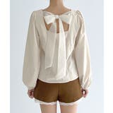 バックリボンストラップ ブラウス/2026 SS COLLECTION | by muni:r | 詳細画像10 