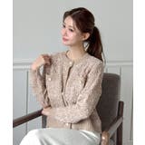 【着用動画あり 4色展開】フラワーボタンツイードニットカーディガン 2026 | by muni:r | 詳細画像22 