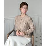 【着用動画あり 4色展開】フラワーボタンツイードニットカーディガン 2026 | by muni:r | 詳細画像23 