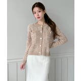 【着用動画あり 4色展開】フラワーボタンツイードニットカーディガン 2026 | by muni:r | 詳細画像25 