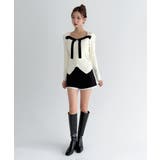 リボン配色 リブニット/2026 SS COLLECTION | by muni:r | 詳細画像2 