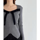 リボン配色 リブニット/2026 SS COLLECTION | by muni:r | 詳細画像24 