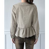 チェックペプラムカラーブラウス/2026 SS COLLECTION | by muni:r | 詳細画像11 