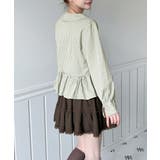 チェックペプラムカラーブラウス/2026 SS COLLECTION | by muni:r | 詳細画像15 