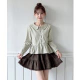 チェックペプラムカラーブラウス/2026 SS COLLECTION | by muni:r | 詳細画像16 