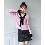 【2WAY】リボンタイ配色リブニット/2026 SS COLLECTION | by muni:r | 詳細画像13 