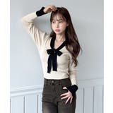 【2WAY】リボンタイ配色リブニット/2026 SS COLLECTION | by muni:r | 詳細画像20 