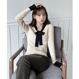 【2WAY】リボンタイ配色リブニット/2026 SS COLLECTION | by muni:r | 詳細画像22 