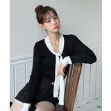 【2WAY】リボンタイ配色リブニット/2026 SS COLLECTION | by muni:r | 詳細画像8 