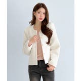 【着用動画あり 3色展開】クラシックゴールドボタンツイードジャケット 2026 | by muni:r | 詳細画像2