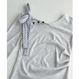 【着用動画あり 3色展開】ストライプストラップ ワンショルダーTシャツ | by muni:r | 詳細画像11
