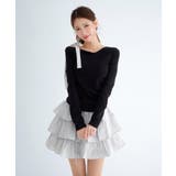 【着用動画あり 3色展開】ストライプストラップ ワンショルダーTシャツ | by muni:r | 詳細画像16
