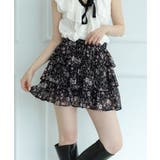 【着用動画あり！】ロマンティックフラワーシフォンティアードミニスカート 2026… | by muni:r | 詳細画像4 