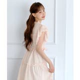ドットシフォンフリルティアードロングワンピース 2026 SS | by muni:r | 詳細画像15