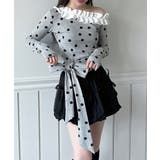 【2way 着用動画あり】ドットフリルオフショルダーリボンTシャツ 2026 | by muni:r | 詳細画像20