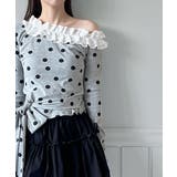 【2way 着用動画あり】ドットフリルオフショルダーリボンTシャツ 2026 | by muni:r | 詳細画像25