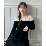 【2way 着用動画あり】ドットフリルオフショルダーリボンTシャツ 2026 | by muni:r | 詳細画像7