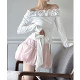 【2way 着用動画あり】ドットフリルオフショルダーリボンTシャツ 2026 | by muni:r | 詳細画像9