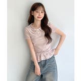 ダブルフリルカラーポイント半袖Tシャツ/2026 SS COLLECTION | by muni:r | 詳細画像23 