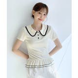ダブルフリルカラーポイント半袖Tシャツ/2026 SS COLLECTION | by muni:r | 詳細画像5 