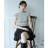 【選べる5色 着用動画あり！】ロマンティックパールハーフネック半袖ニット 202… | by muni:r | 詳細画像28 