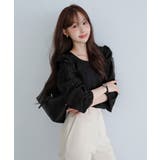 シフォンウェーブフリルブラウス/2026 AW COLLECTION | by muni:r | 詳細画像1 